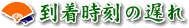 到着時刻の遅れ